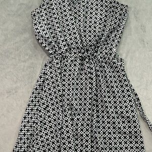 Jones studio Black and White Geometric Dress